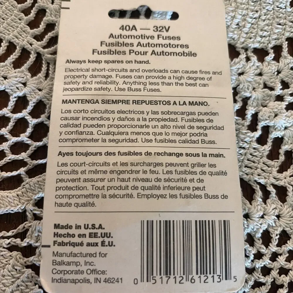 Napa Automotive Fuse 40 Amps 782-2102
